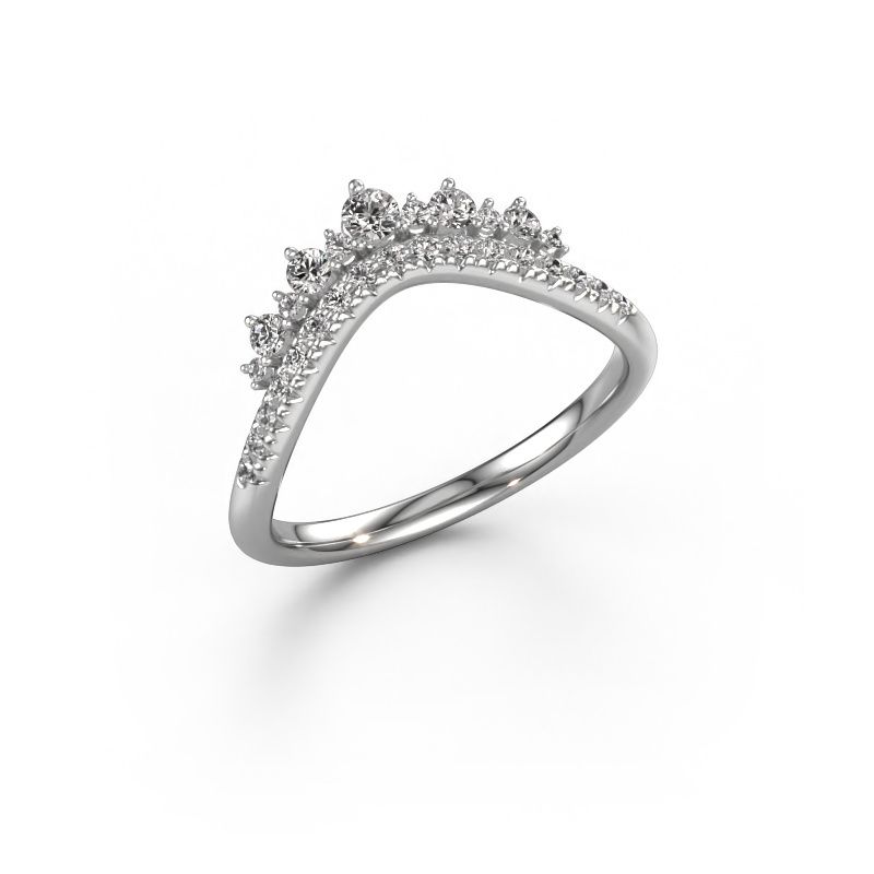 Aanschuifring Nica C 585 witgoud diamant 0.33 crt