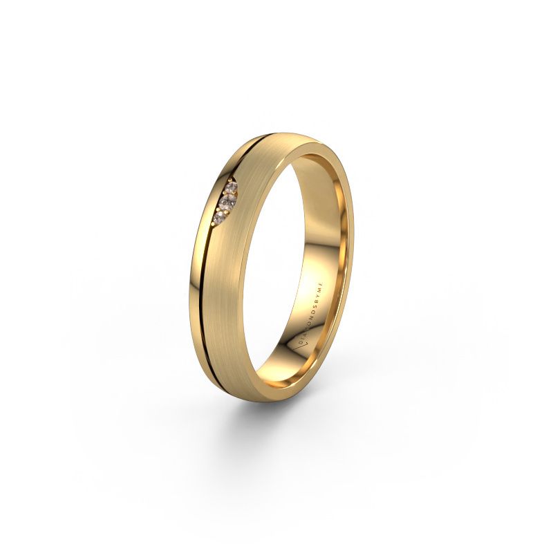 Ehering WH0334L24X 585 Gold Braun Diamant ±4x1.5 mm