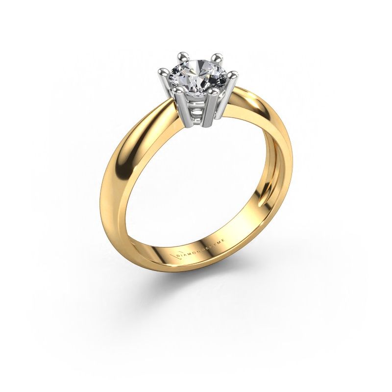 Engagement ring Fay 585 gold lab grown diamond 0.70 crt