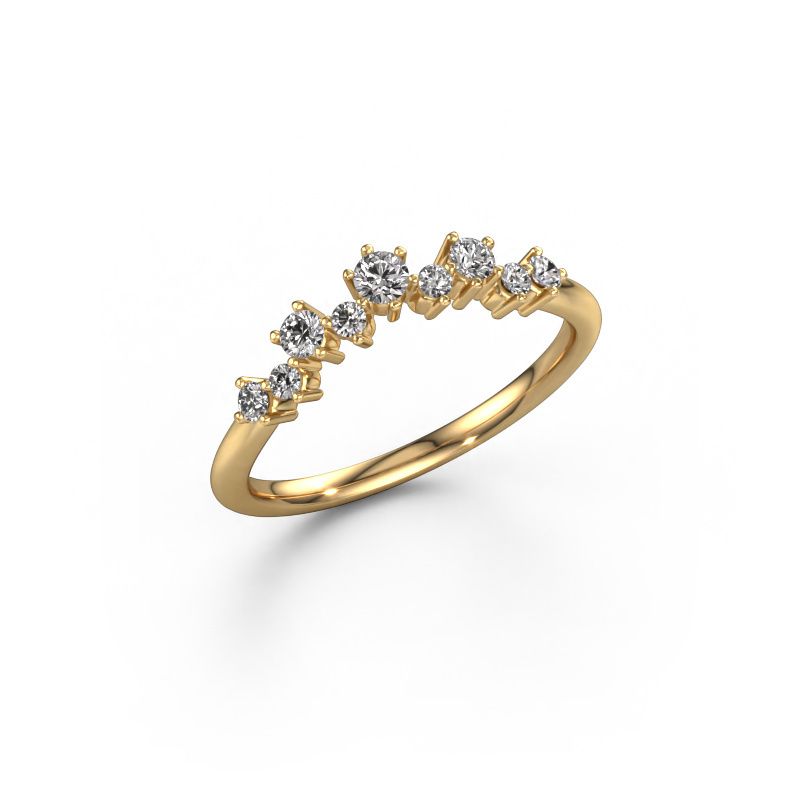 Zijring Carly A 585 goud zirkonia 2.5 mm