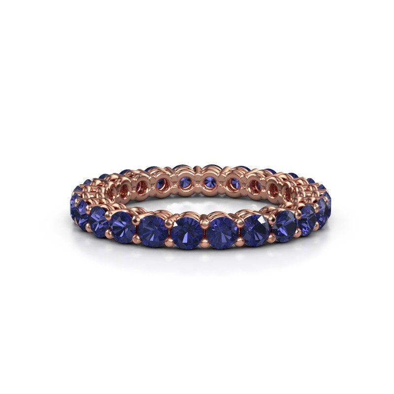 Image of Stackable ring Michelle full 2.7 585 rose gold sapphire 2.7 mm