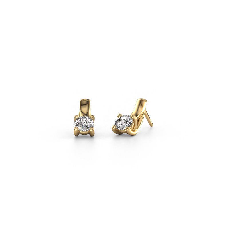 Boucles d'oreilles Mia 1 585 or jaune diamant 0.80 crt