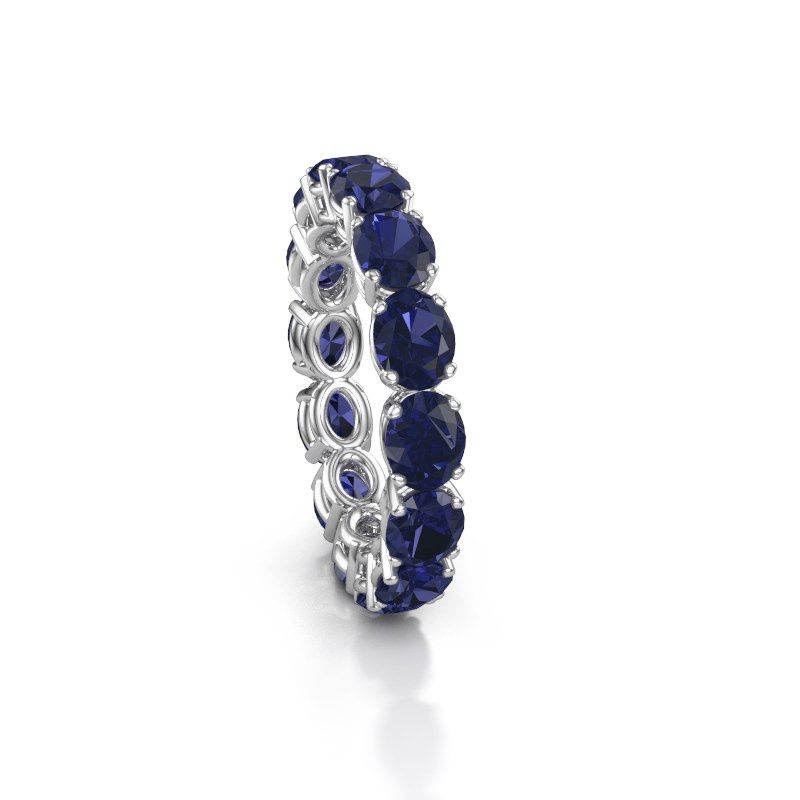 Bild von Ring vivienne ovl 5x4<br/>585 Weißgold<br/>Saphir 5x4 mm