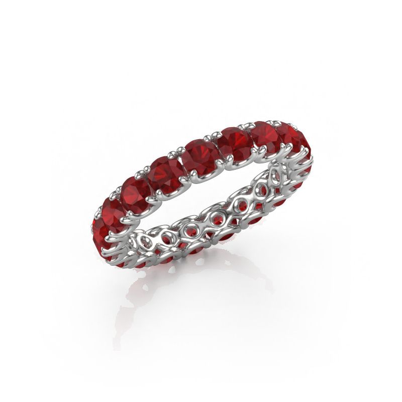 Stackable ring Estee 3.4 585 white gold ruby 3.4 mm