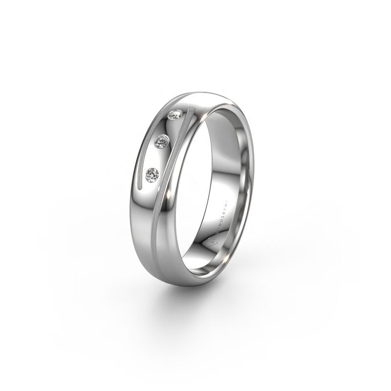Ehering WH0152L25A 950 Platin Lab-grown Diamant ±5x1.7 mm