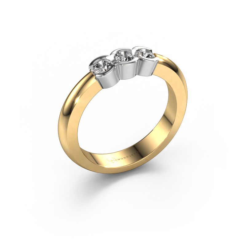 Ring Lotte 3 585 gold lab grown diamond 0.30 crt