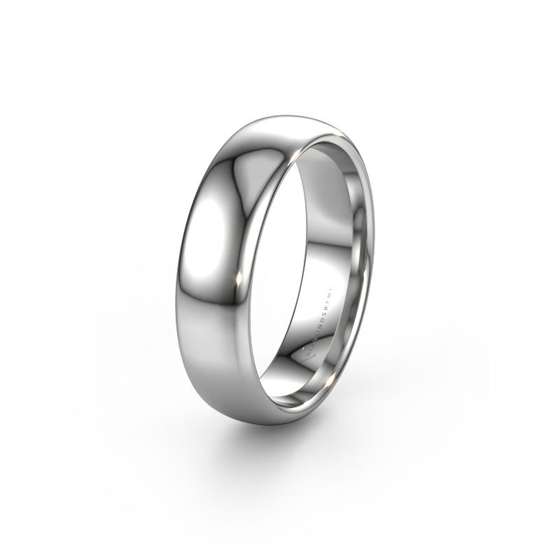 Wedding ring WH0100M36BP 950 platinum ±6x2 mm