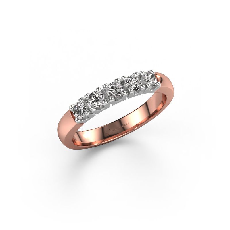 Ring Rianne 5 585 rosé goud zirkonia 2.7 mm
