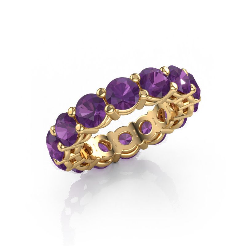 Stackable ring Michelle full 5.0 585 gold amethyst 5 mm