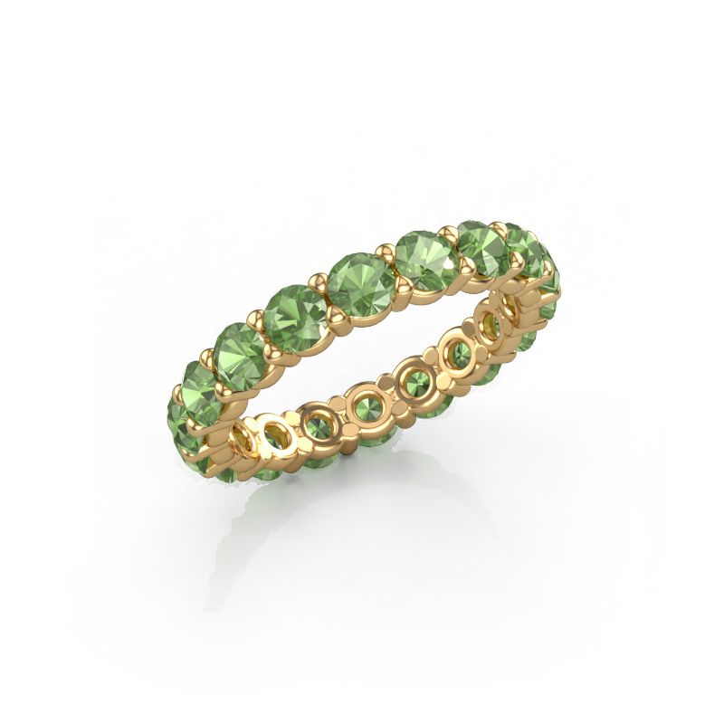 Ring Heddy rnd 3.4 585 Gold Turmalin grün 3.4 mm