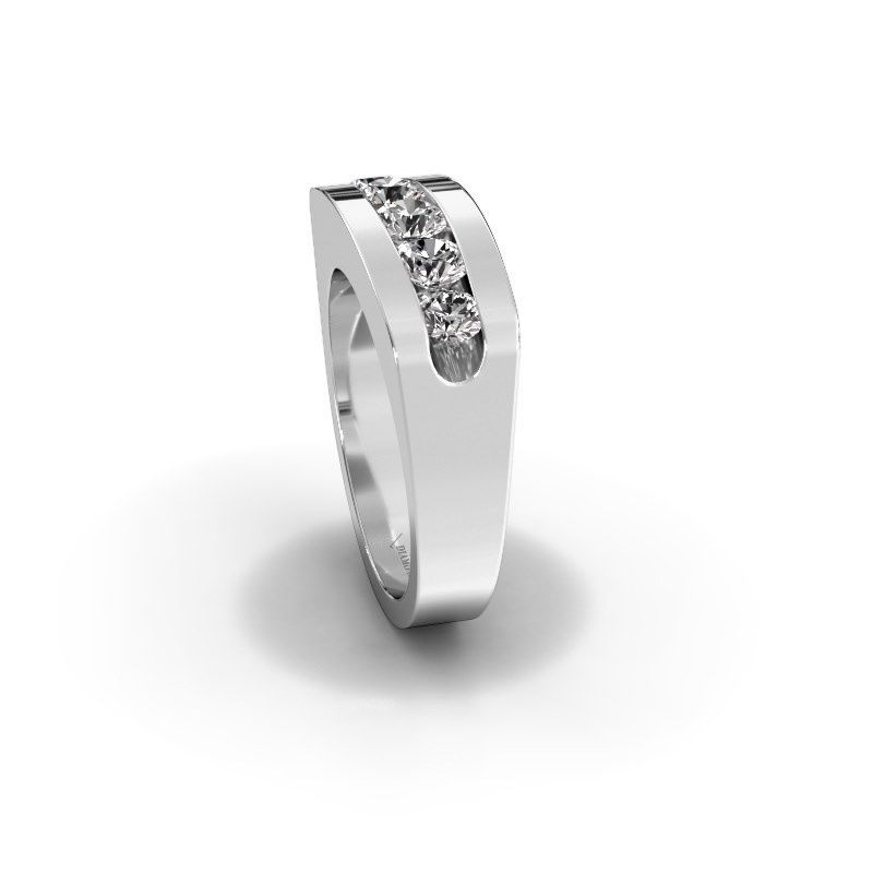 Afbeelding van Heren ring Richard<br/>585 witgoud<br/>Diamant 0.36 crt