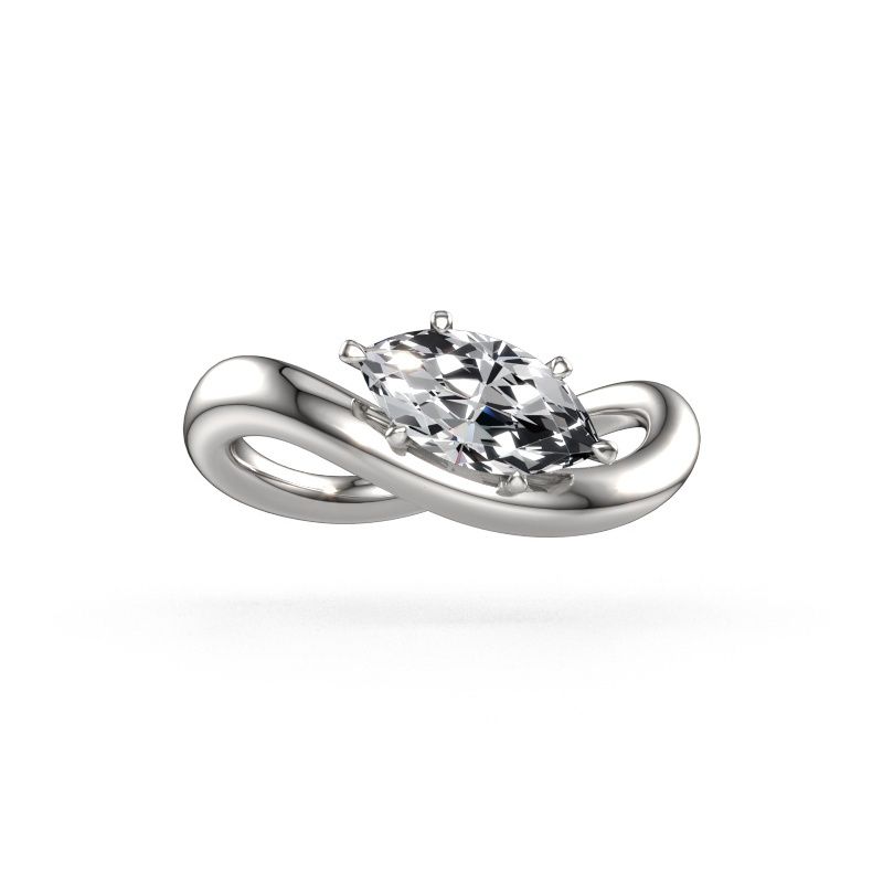Verlovingsring Chloe MRQ 585 witgoud lab-grown diamant 1.00 crt
