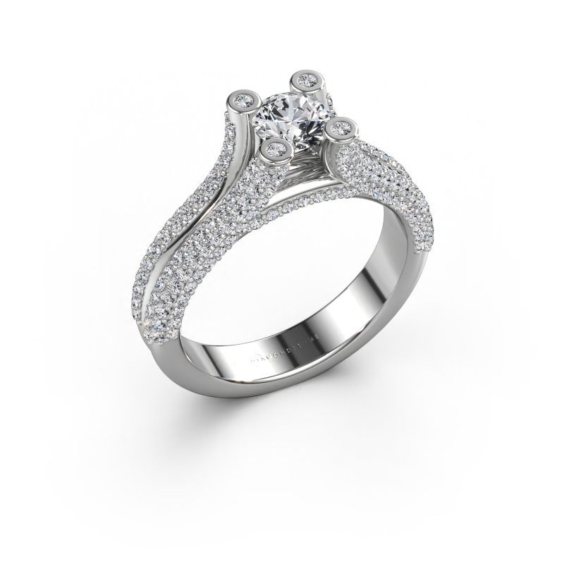 Verlobungsring Stefanie 2 585 Weißgold Lab-grown Diamant 1.50 crt