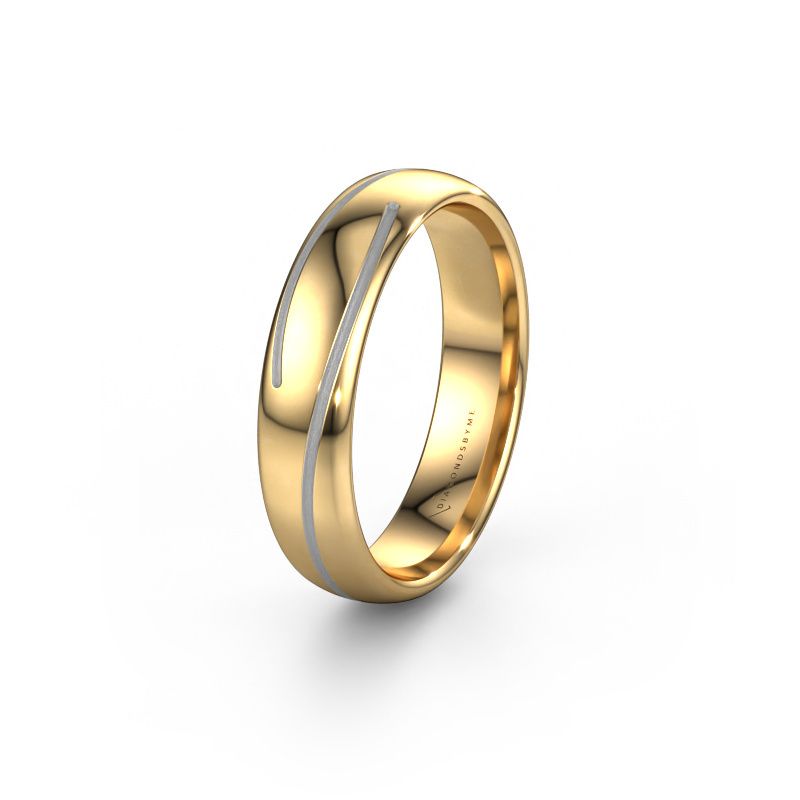 Wedding ring WH0152M25A 585 gold ±0.20x0.07 in