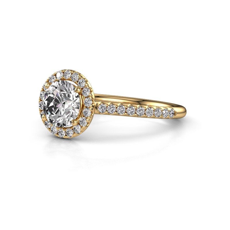 Image of Engagement ring seline rnd 2<br/>585 gold<br/>diamond 1.340 crt