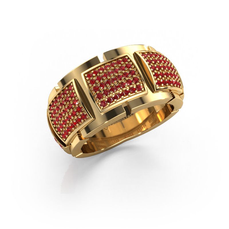 Ring Laura 585 gold ruby 1 mm