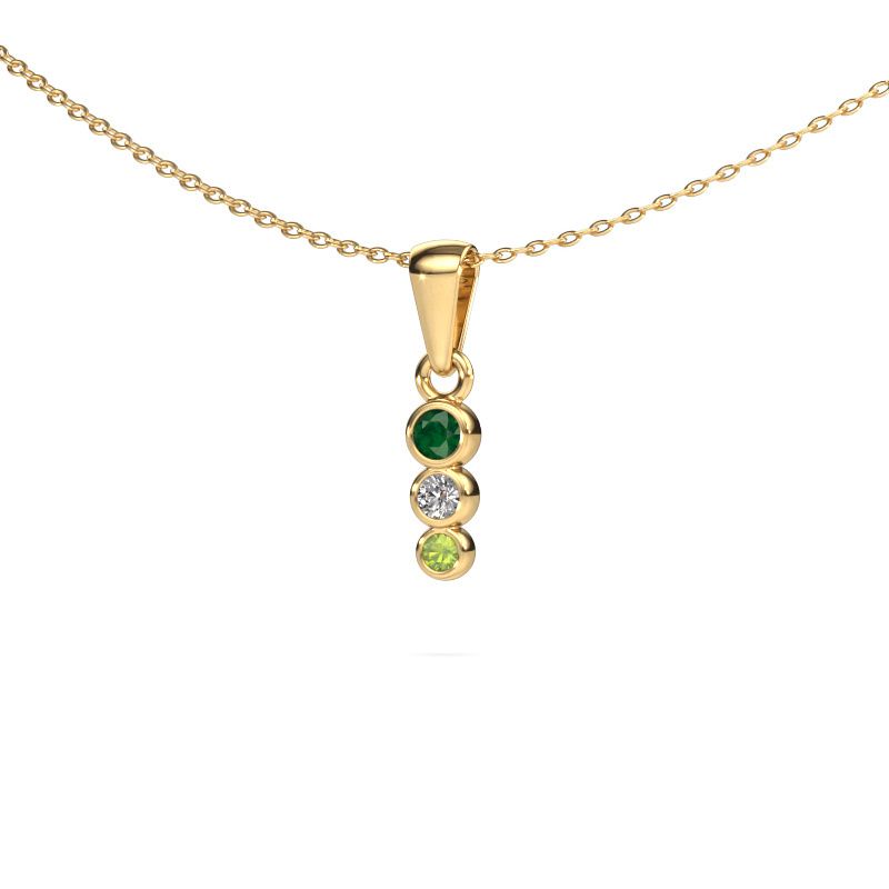 Pendentif Felica 585 or jaune emeraude 2.7 mm