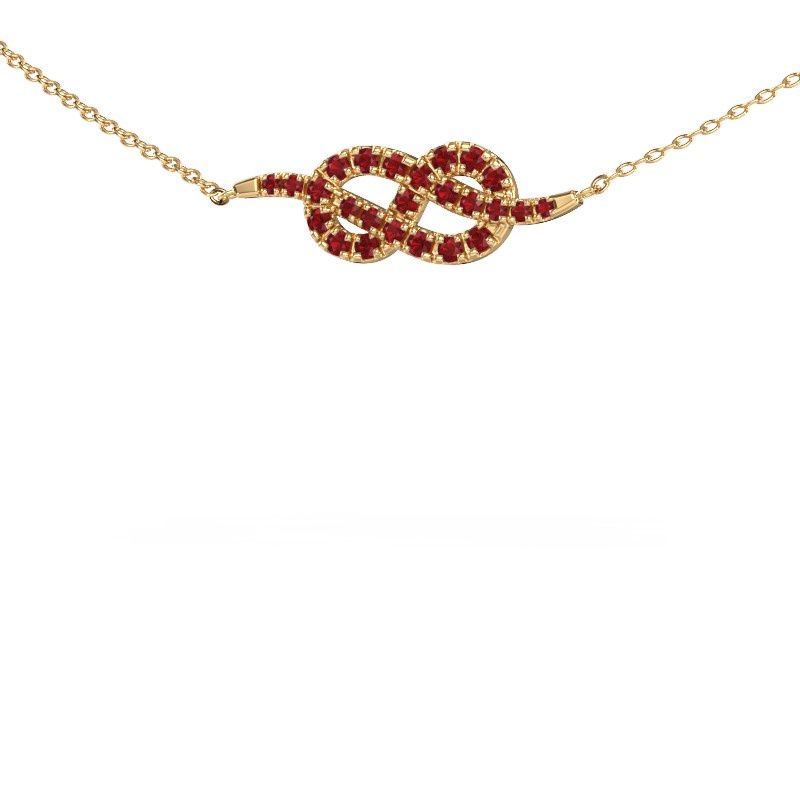 Collana Infinity 1 585 oro rubino 1.1 mm