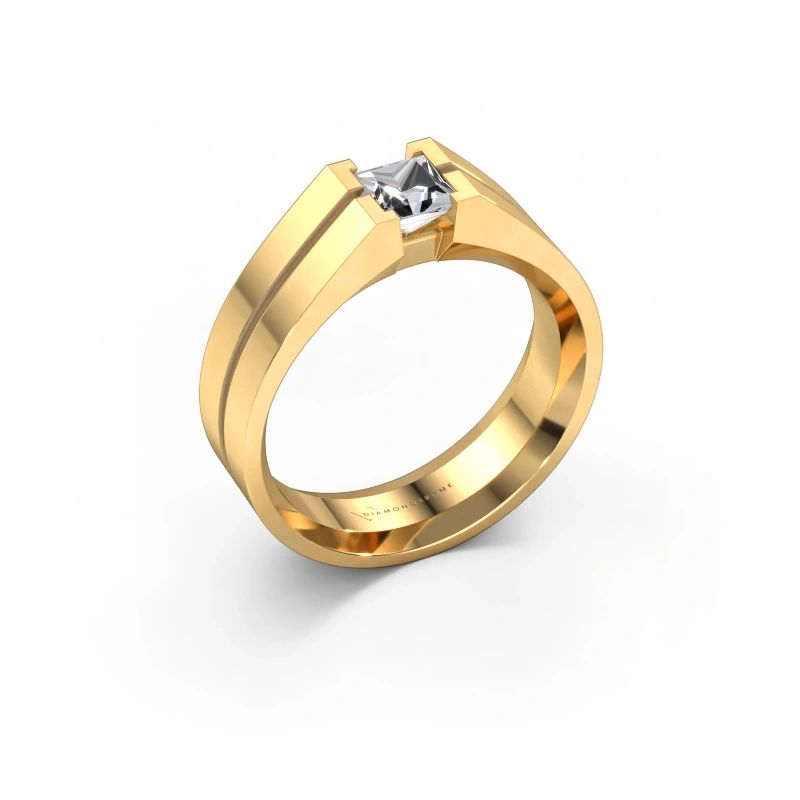 Men's ring Stefan 585 gold lab grown diamond 0.50 crt