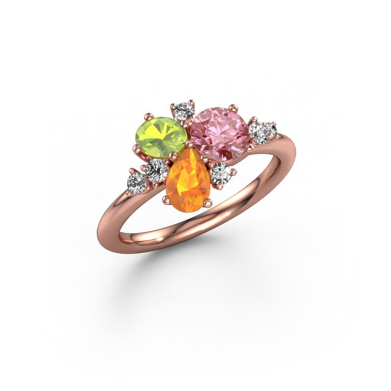 Ring Anja 585 rose gold pink lab grown diamond 5.4 mm