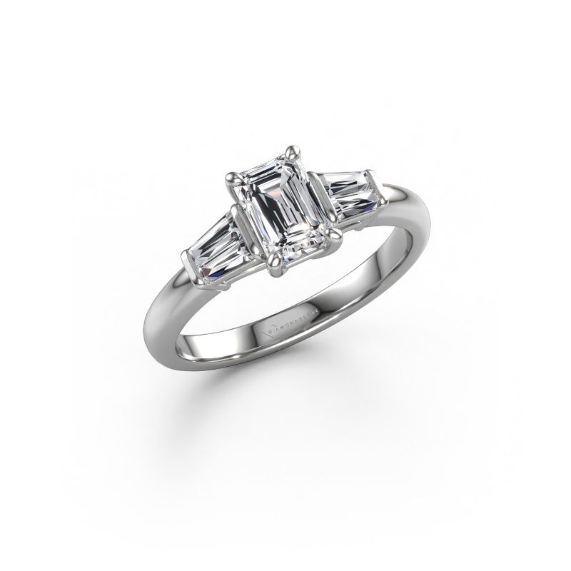 Engagement ring Kina EME 585 white gold lab grown diamond 1.22 crt