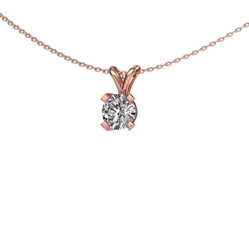 Pendant Eva 585 rose gold diamond 1.00 crt