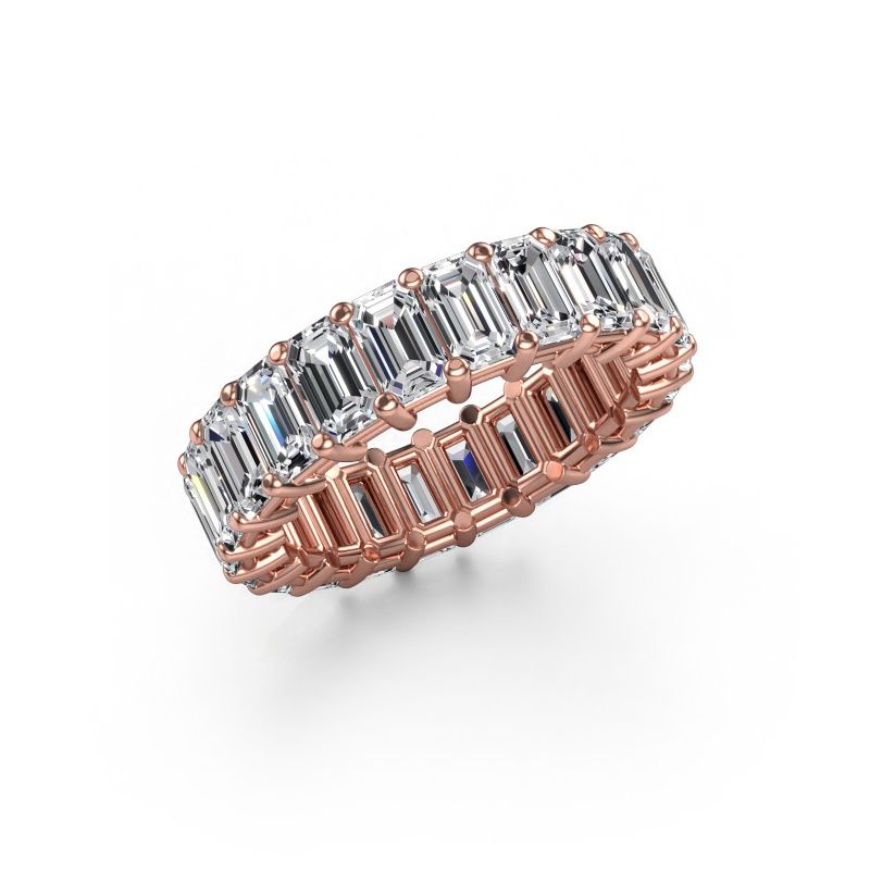 Ring Heddy EME 5x3 585 rose gold lab grown diamond 6.38 crt