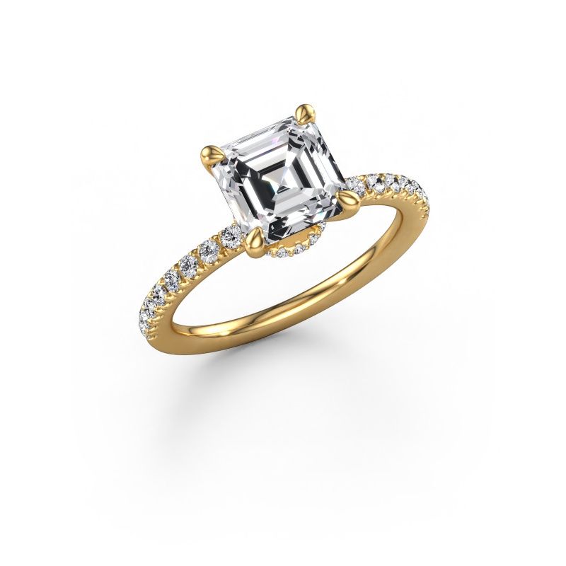Engagement ring Crystal ASSC 4 585 gold diamond 2.32 crt