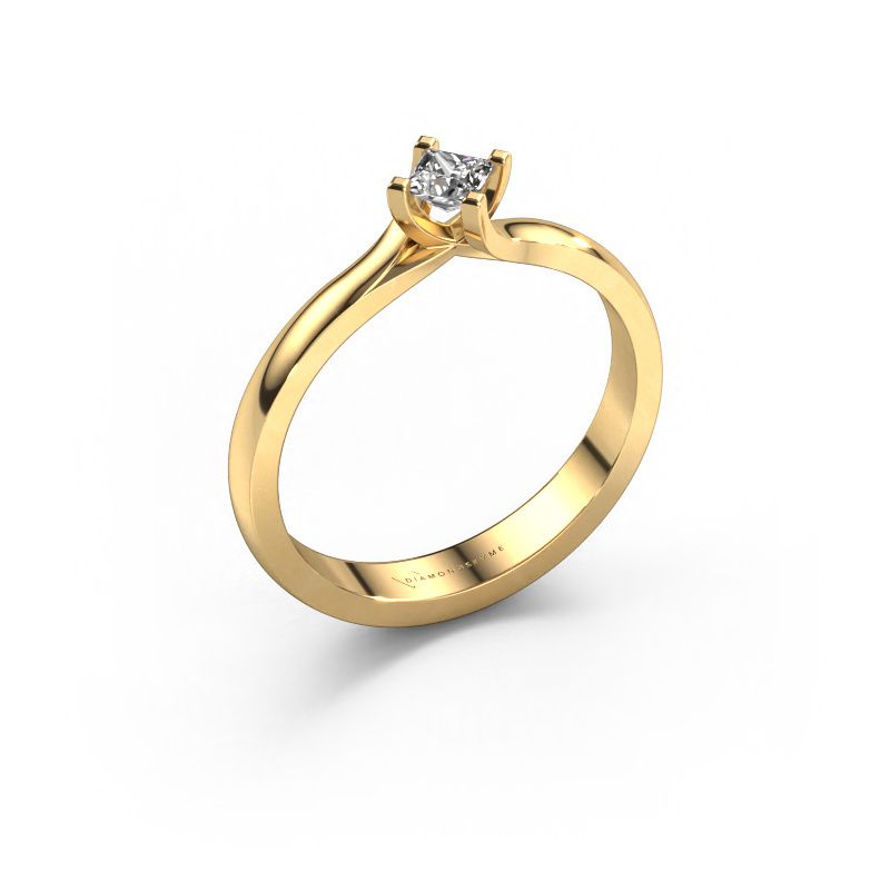 Verlobungsring Dewi Square 585 Gold Diamant 0.17 crt