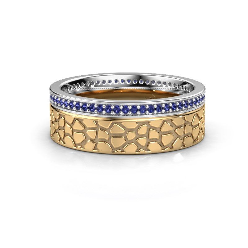 Image of Wedding ring WH2070L17C<br/>585 white gold ±7x2.2 mm<br/>Sapphire