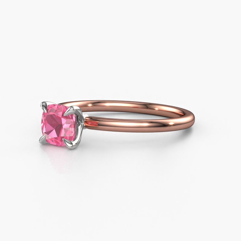 Image of Engagement Ring Crystal Cus 1<br/>585 rose gold<br/>Pink sapphire 5.5 mm