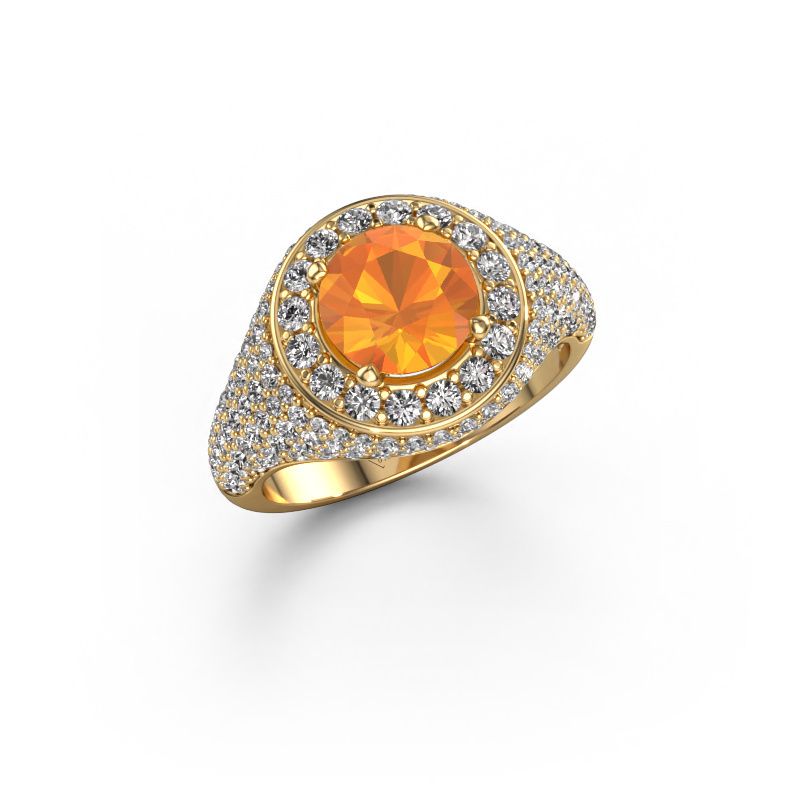 Ring Dayle 585 gold citrin 7 mm