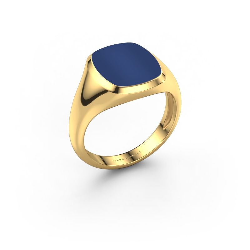 Siegelring Benjamin 2 Light 585 Gold Lapislazuli 13x11 mm