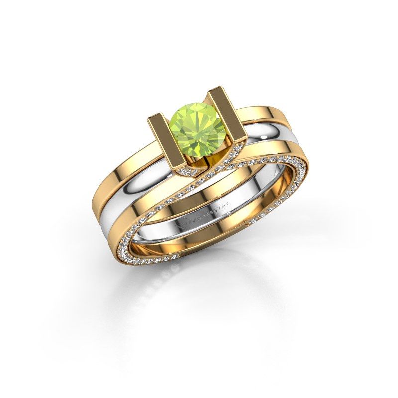 Image de Bague de fiançailles kenisha<br/>585 or jaune<br/>Péridot 5 mm