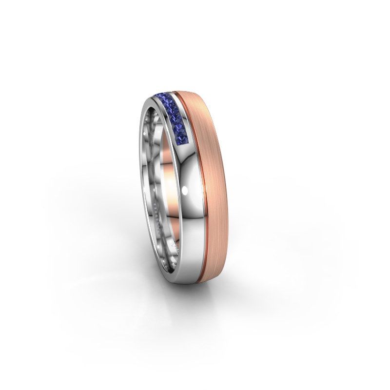 Afbeelding van Trouwring WH0209L25APM 585 rosé goud saffier ±5x1.7 mm