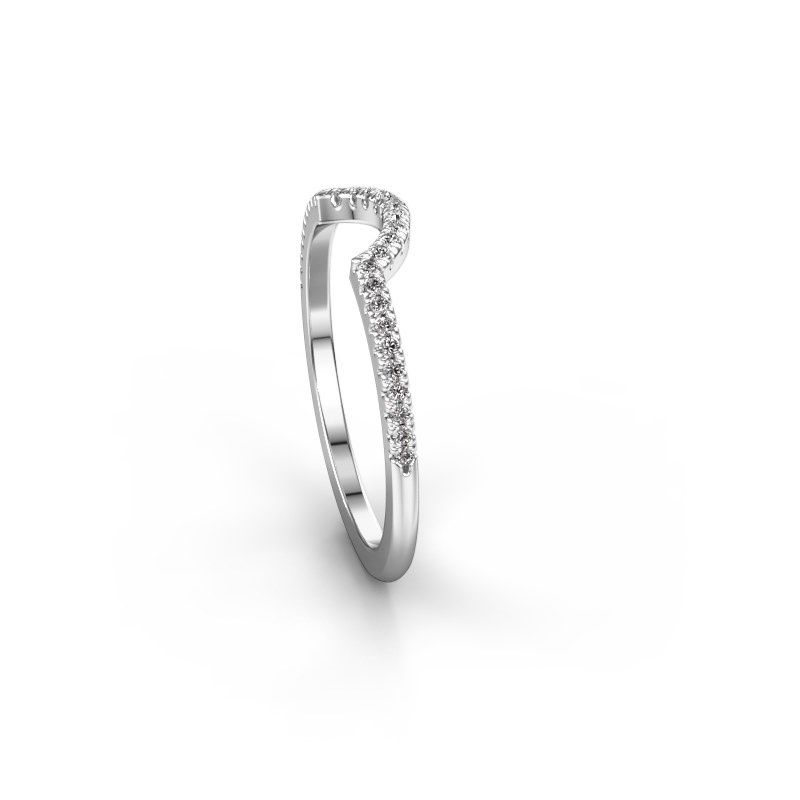 Afbeelding van Aanschuifring SRH0570C10H2<br/>585 witgoud<br/>Lab-grown diamant 0.145 crt
