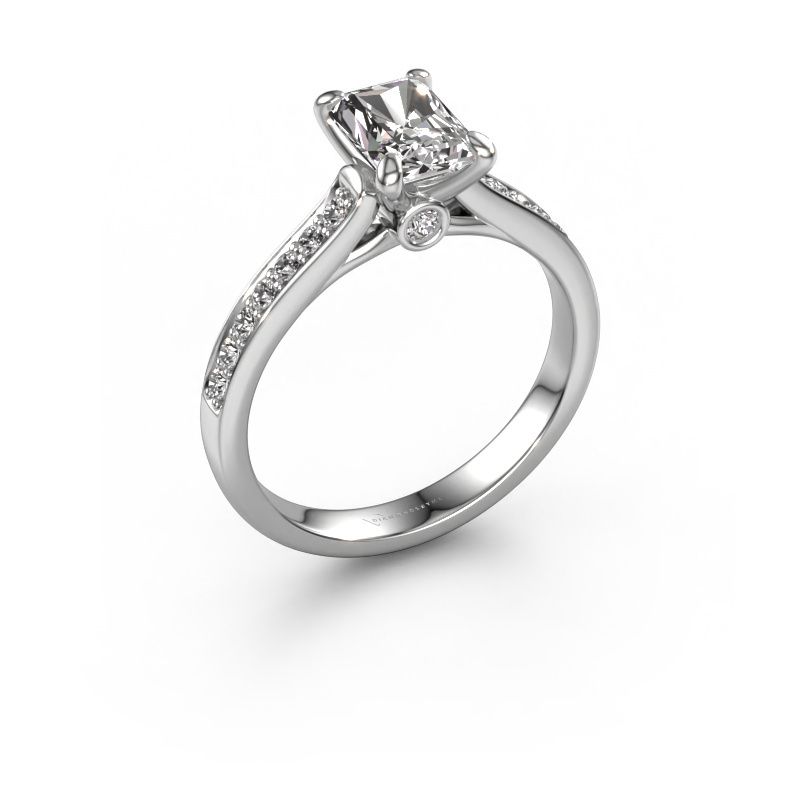 Verlobungsring Valorie rad 2 950 Platin custom diamant 7x5 mm