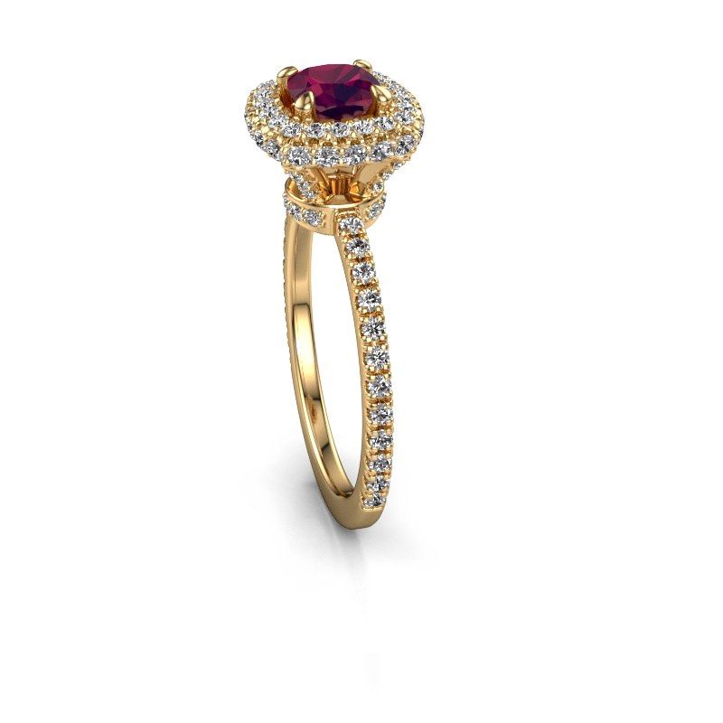 Image of Engagement ring Talitha CUS 585 gold rhodolite 5 mm