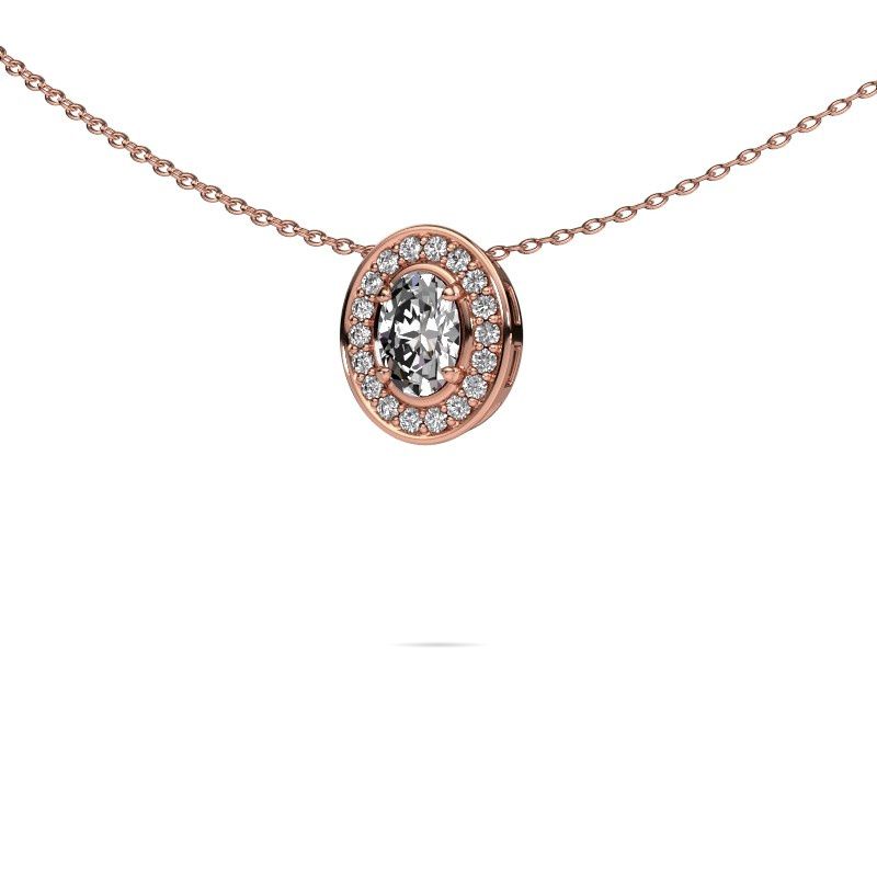 Necklace Madelon 585 rose gold lab-grown diamond 0.58 crt