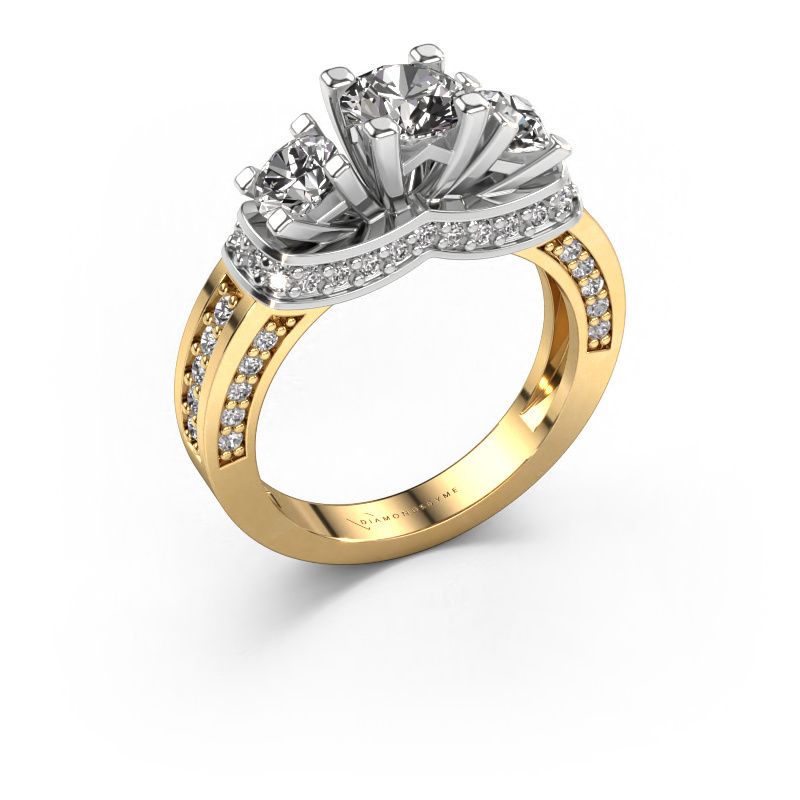 Verlovingsring Phileine 585 goud zirkonia 5 mm