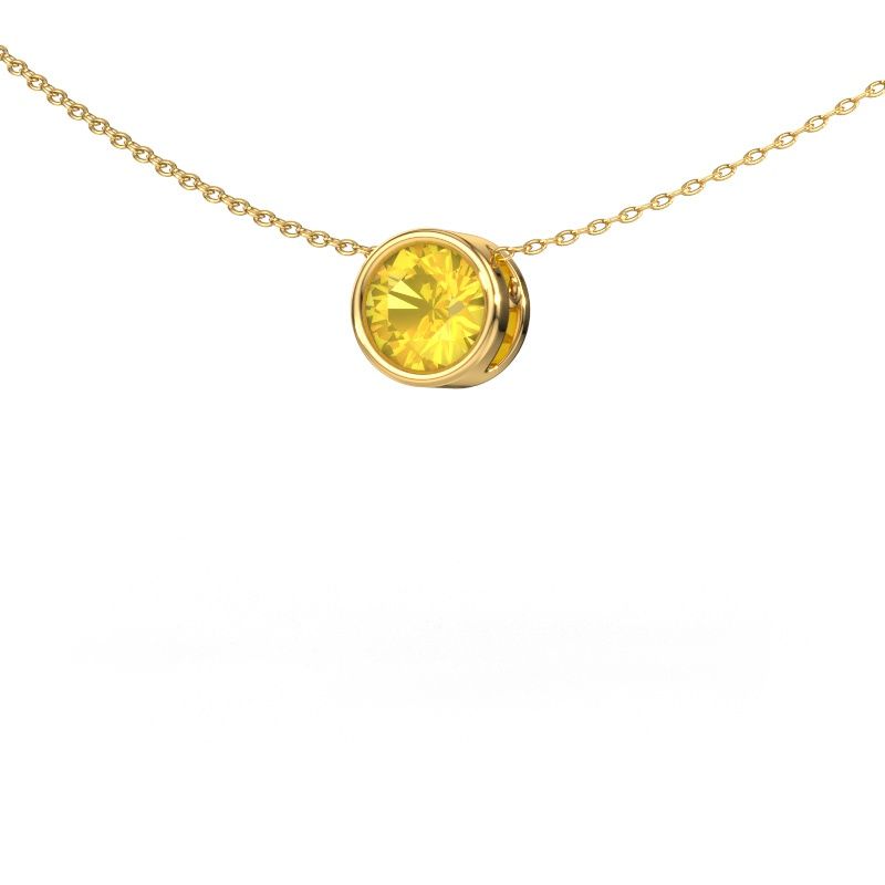 Pendant Lavon RND 585 gold yellow sapphire 6.5 mm