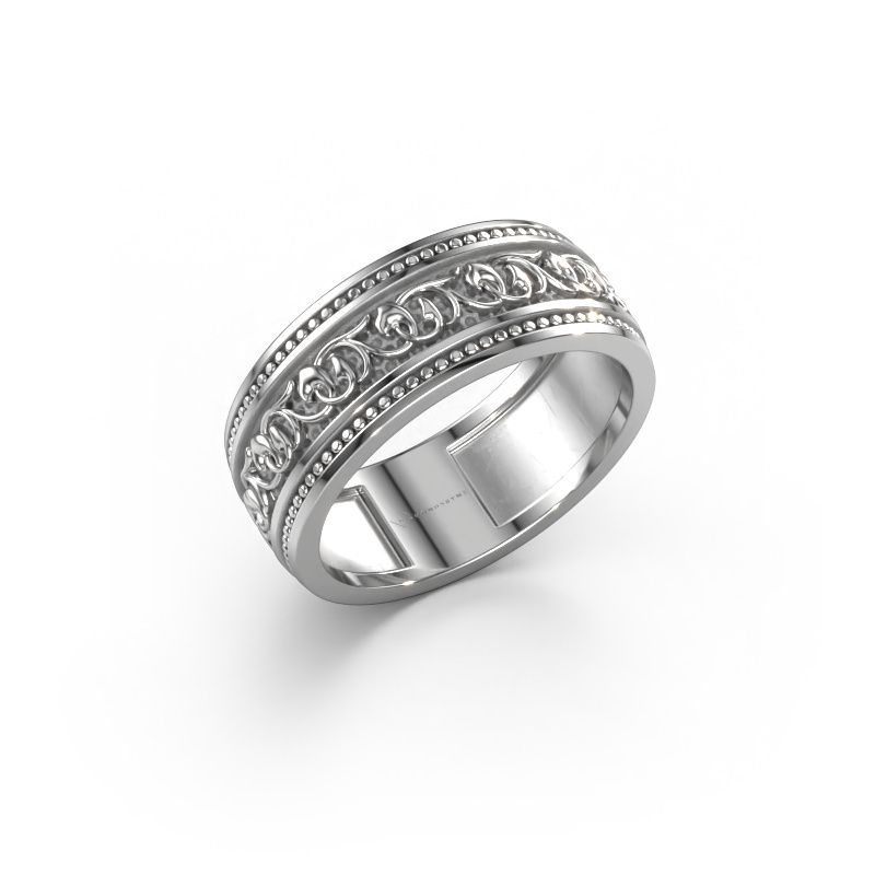 Men's ring Eddo 585 white gold