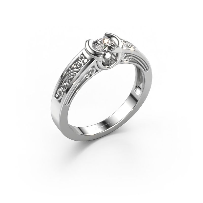 Bague Elena 585 or blanc diamant 0.25 crt