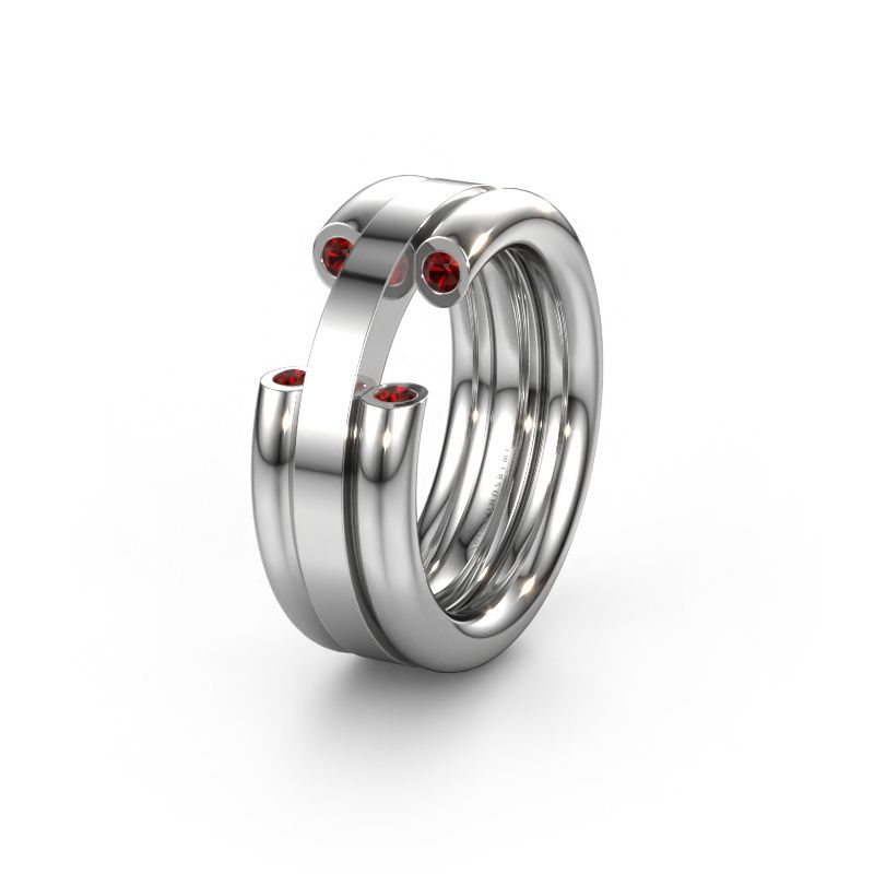 Ehering WH6018L 950 Platin Granat ±8x3 mm