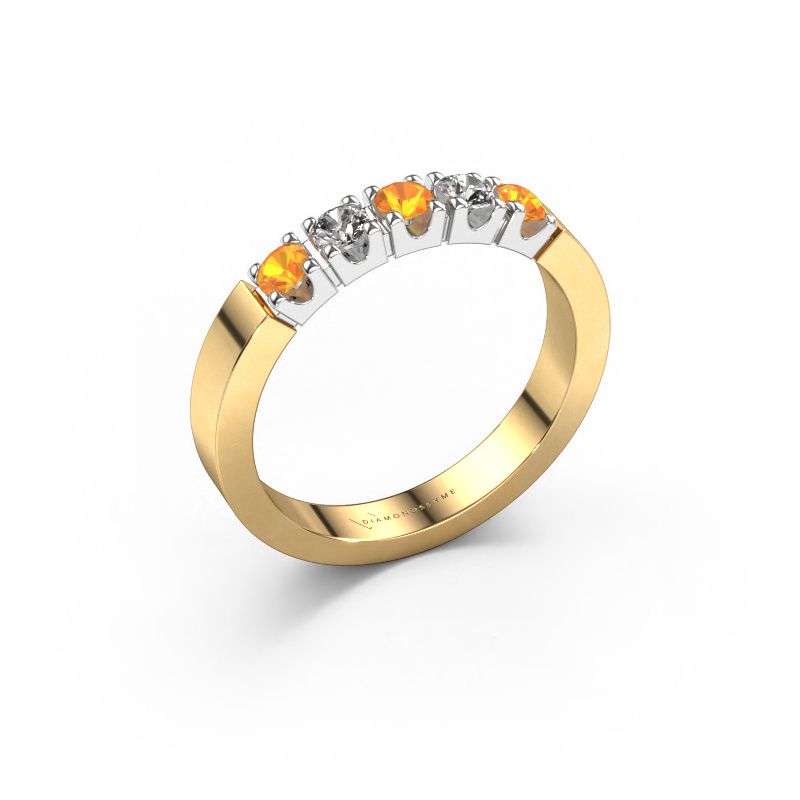 Ring Dana 5 585 gold citrin 3 mm