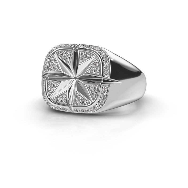 Afbeelding van Heren ring Ravi<br/>585 witgoud<br/>Lab-grown diamant 0.35 crt