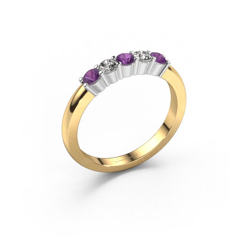 Ring Yasmin 5 585 gold amethyst 3 mm