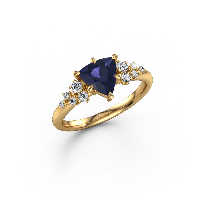 Verlobungsring Royce TRI 585 Gold Saphir 7 mm