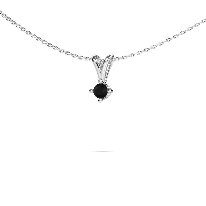Anhänger Jannette 585 Weißgold Schwarz Diamant 0.30 crt