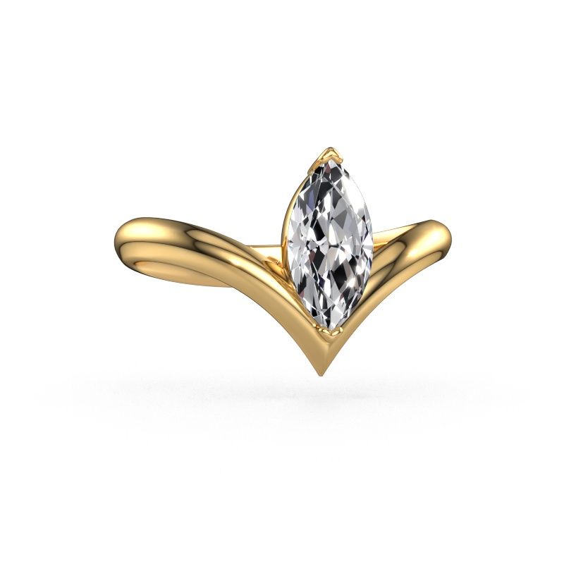 Engagement ring Maddy MRQ 585 gold lab-grown diamond 1.00 crt